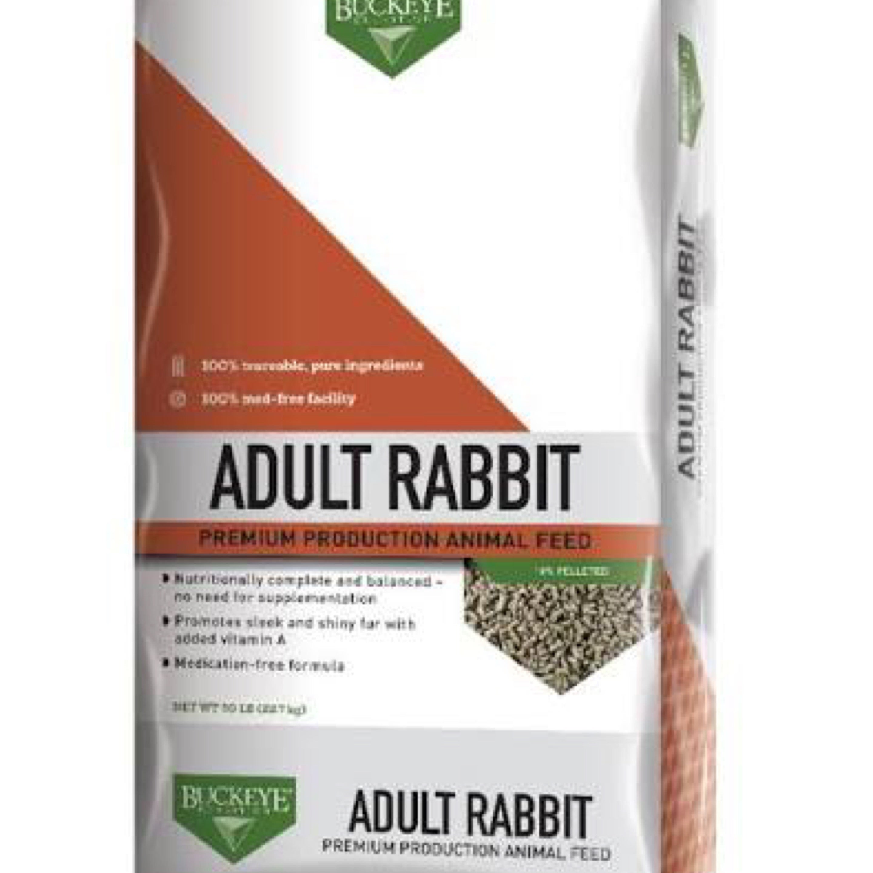 Buckeye 16% Rabbit Pellet (50LB) | Creekview Farms
